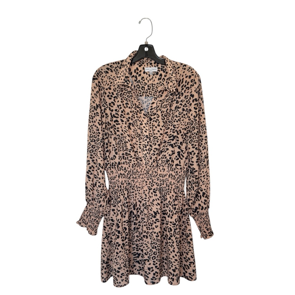 Koko +Mason Women’s XL Leopard Print Print Dress Indie Sleaze Boho Chic Mob Wife